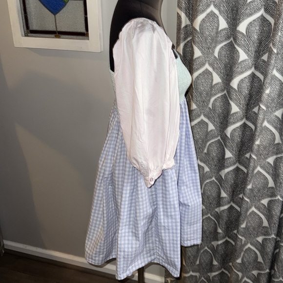 Pitusa 100% Cotton Smocked Patterned Baby Doll Dress SZ Small - Picture 7 of 8